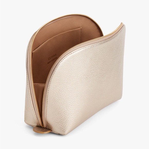 Cuyana Bags Cuyana Travel Case Set In Champagne Gold Pebbled